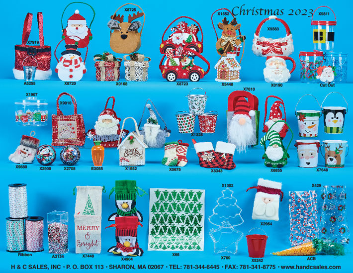 Christmas novelties, packaging & supplies for confectionery